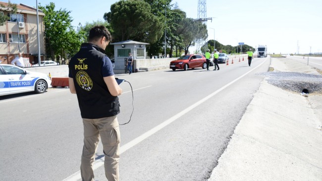 40 araç trafikten men edildi