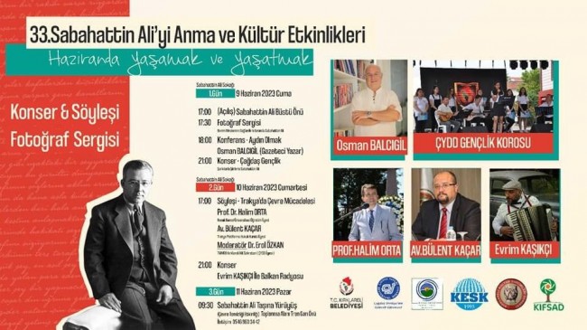 33.Sabahattin Ali Anma ve Kültür Etkinlikleri programı açıklandı