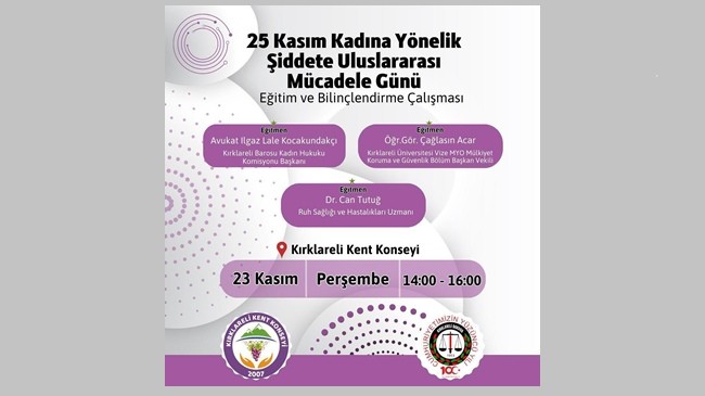 Kadına şiddete karşı bir araya gelecekler