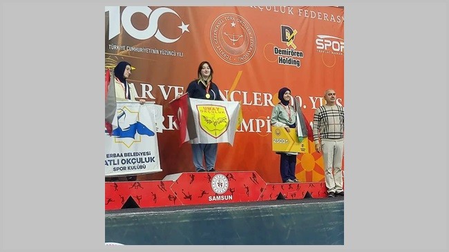 Gerenli genç sporcuyu tebrik etti