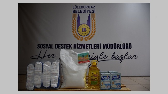 Lüleburgaz Belediyesi ihtiyaç sahiplerinin yanında