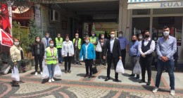 CHP Babaeski maske dağıttı