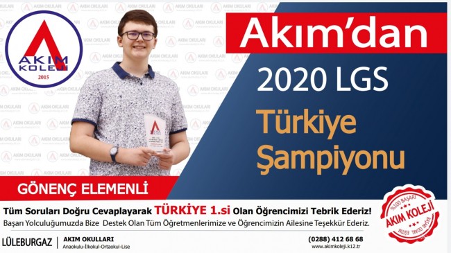 Kırklareli’nden 2 öğrenci 500 tam puan aldı