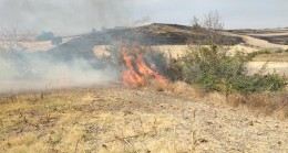 AĞAYERİ KÖYÜNDE YANGIN