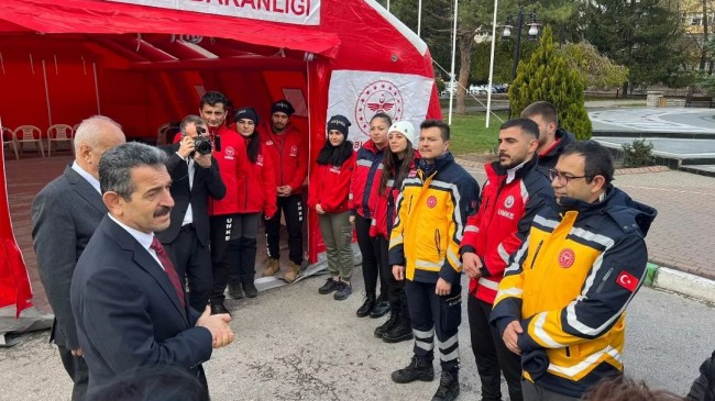 Tıbbi Uç Nokta Çadırı kuruldu