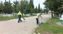 Kırklareli’nde mezar bakımı