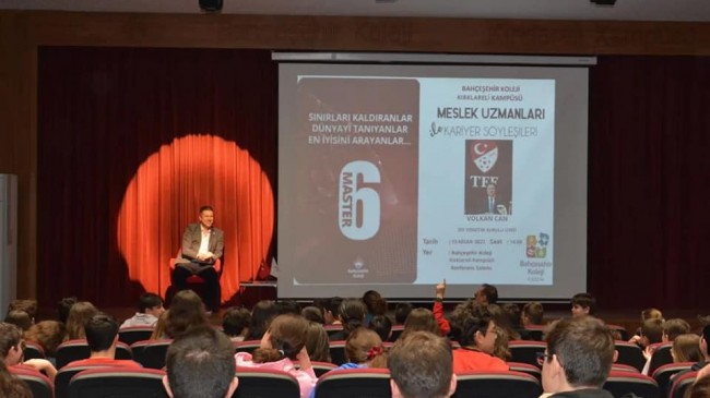 Volkan Can ve Hamit Altıntop öğrencilerle sohbet etti