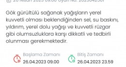 Lüleburgazlı vatandaşlara yağış uyarısı