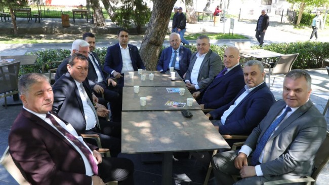 Tekirdağlı başkanlar Kırklareli’nde Kesimoğlu’nun misafiriydi
