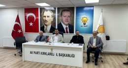 AK Parti Kırklareli İl Yönetim kurulu toplantısını düzenledi