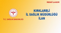 KIRKLARELİ İL SAĞLIK MÜDÜRLÜĞÜ VE BAĞLI BİRİMLERİNE “26 KALEM KIRTASİYE MALZEMESİ” ALIMIİL SAĞLIK MÜDÜRLÜĞÜ SAĞLIK BAKANLIĞI BAKAN YARDIMCILIKLARI