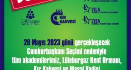 Kent Ormanı seçim nedeniyle kapalı olacak