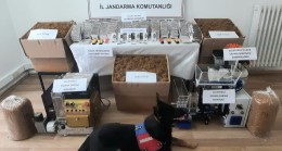 Kaçak sigara üretim tesisine operasyon düzenlendi