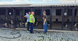 Geçici Hayvan Bakımevi denetlendi