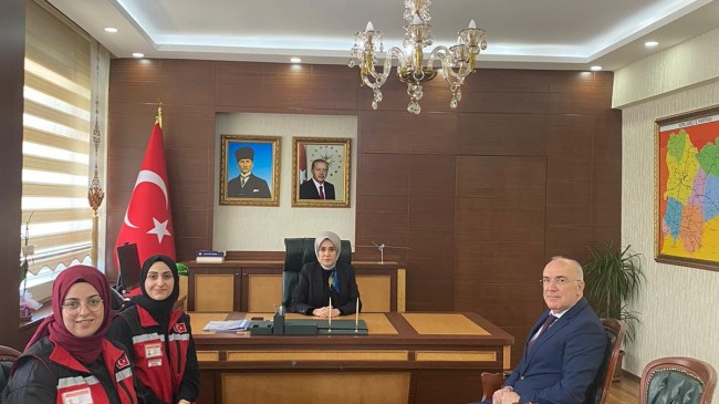 Kaymakam Büyükkılıç makamında ziyaret edildi