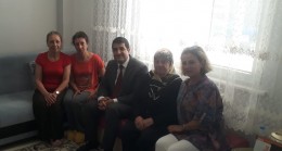 Kaymakam Özdemir şehit yakınlarını ve gazileri ziyaret etti