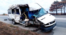 Karamesutlu mevkisinde trafik kazası