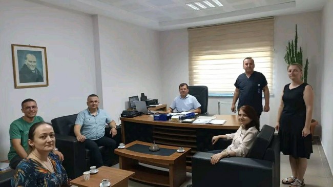 Öz Sağlık İş Kırklareli Şube Başkanlığı Pınarhisar Devlet Hastanesini ziyaret etti