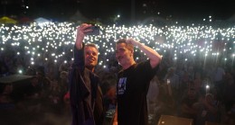 Sagopa Kajmer hayranlarıyla beraber şarkılarını söyledi