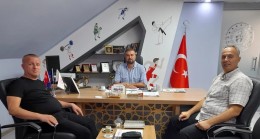 Babaeskispor Başkanından Müdür Öztürk’e ziyaret