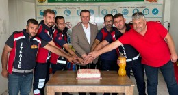 Başkan Özalp’ten itfaiye birimine ziyaret