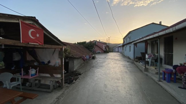 Beton yol çalışması tamamlandı