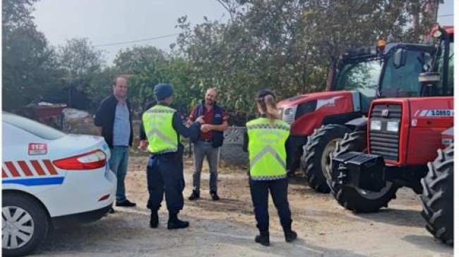 Drone ile denetim yapıldı