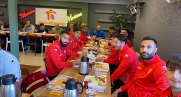 Taçspor maçı öncesi moral kahvaltısı