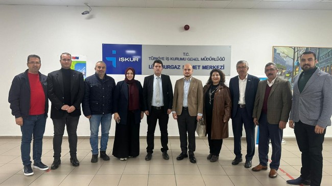 LÜLEBURGAZ’DA AK PARTİ’DEN YENİ İŞKUR MÜDÜRÜNE ZİYARET