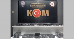 Babaeski’de kaçak bilgisayar ele geçirildi