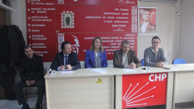 CHP BABAESKİ İLÇE BAŞKANLIĞINDAADAYLAR TAKDİM EDİLDİ