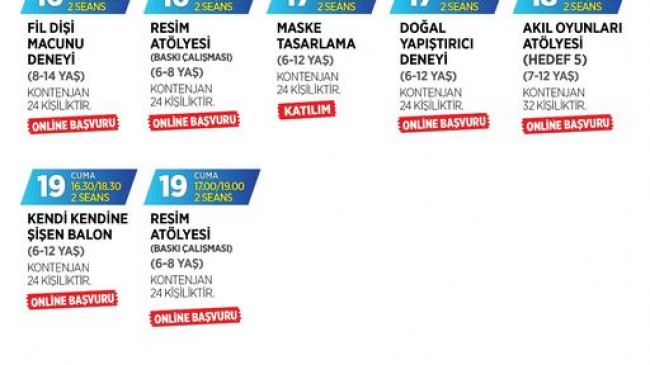 Çocuklar İçin Eğlenceli Etkinlikler Devam Ediyor!