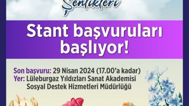 23. Hıdırellez Şenlikleri için Stand Başvuruları Başladı