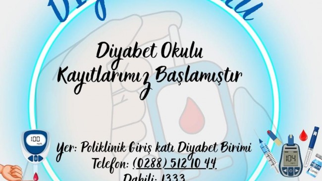 Diyabet Okulu’nda Eğitimler Başlıyor