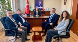 Babaeski Belediye Başkanı Fırat Yayla, Kaymakam Şenol Levent Elmacıoğlu’nu Ziyaret Etti