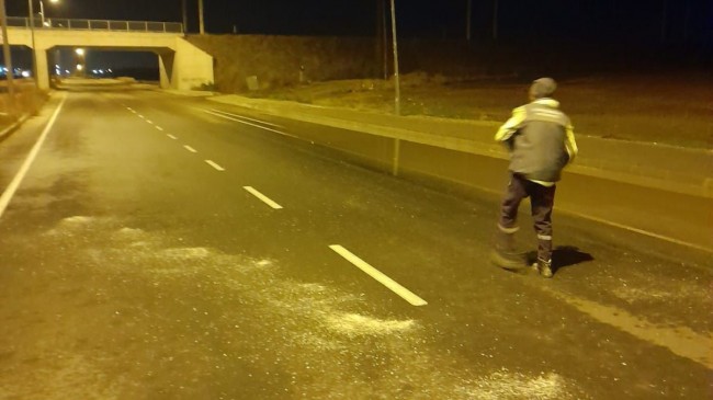 Lüleburgaz Belediyesi’nden Buzlanmaya Karşı 24 Saat Kesintisiz Mücadele
