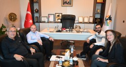 Kırklareli TSO Başkanı Soner Ilık, Yeni Hizmet Binası’na Ziyarette Bulunan Misafirlerini Ağırlıyor